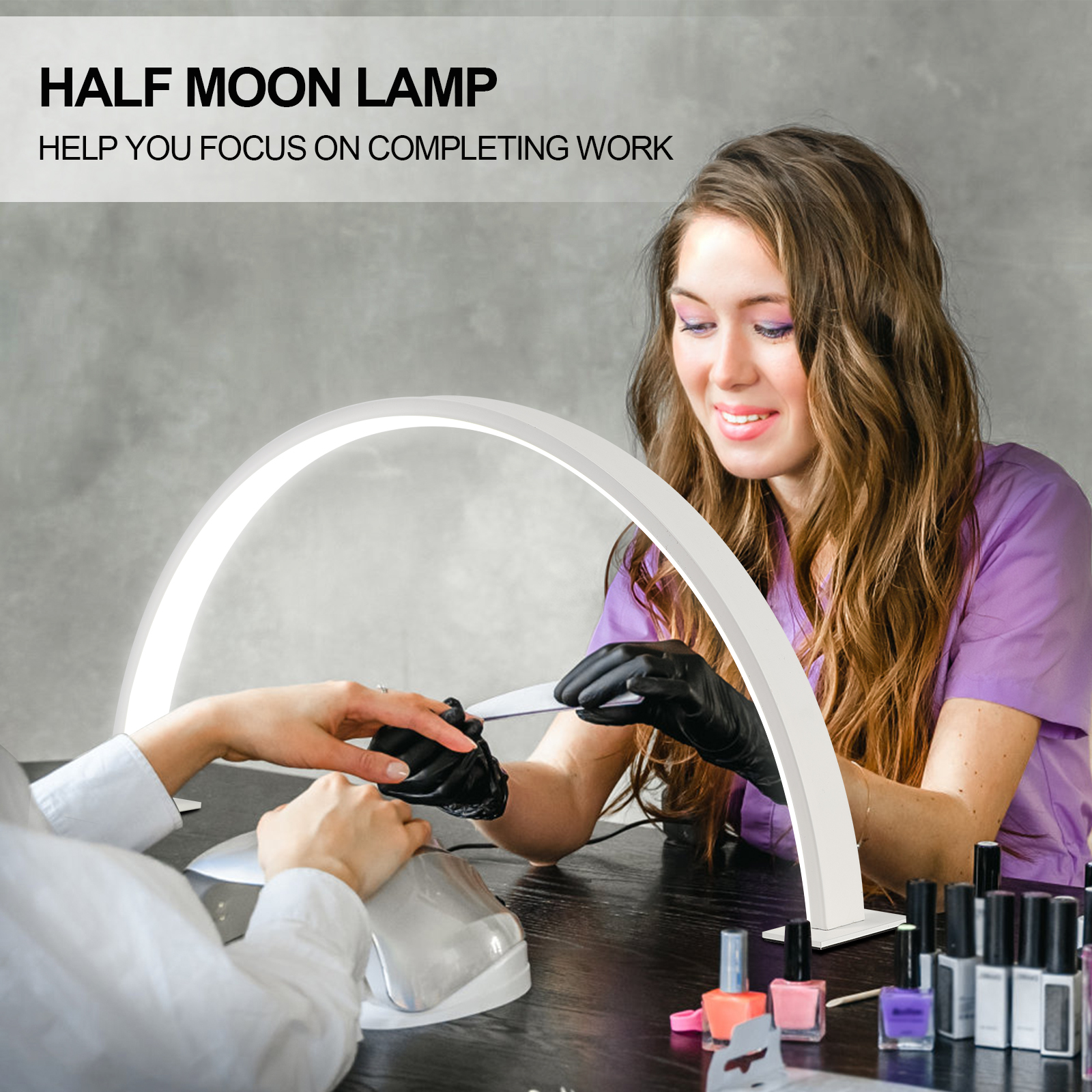 Half moon U-shaped nail lamp h - Desk Setup Light 评论和价格