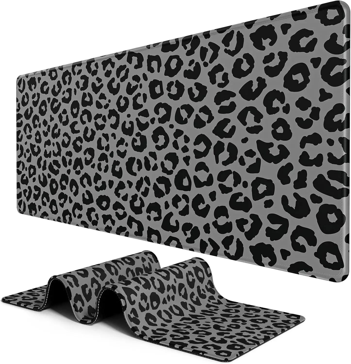 Stylish Grey Black Leopard Pri - Desk Setup Grey 评论和价格
