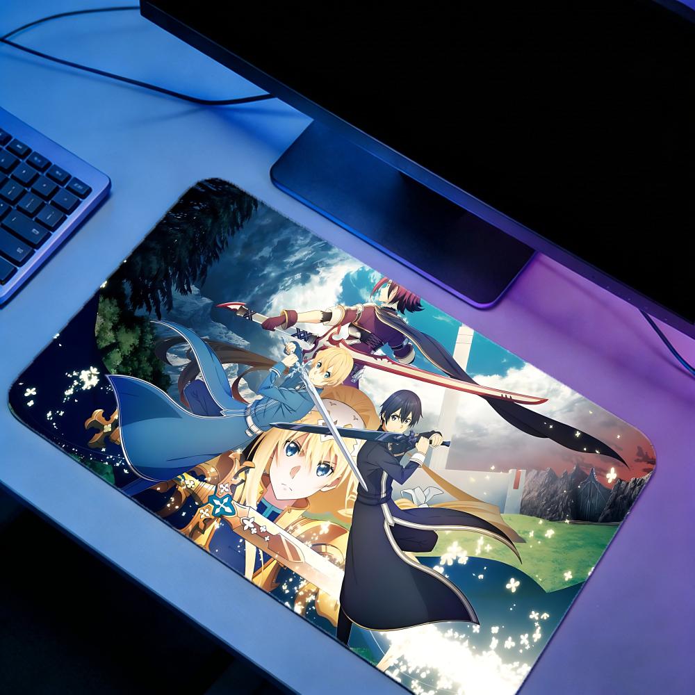 Gaming Mouse Pad SSword Art On - Desk Setup Online 评论和价格