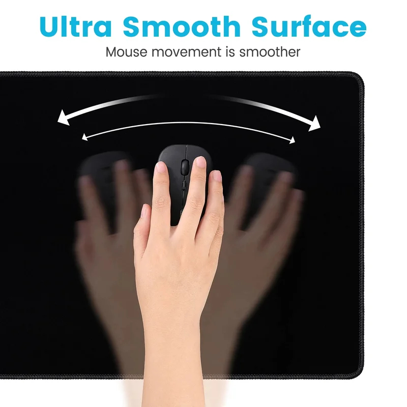 XXL Gaming Mouse Pad - Extra L - Desk Setup Black 评论和价格