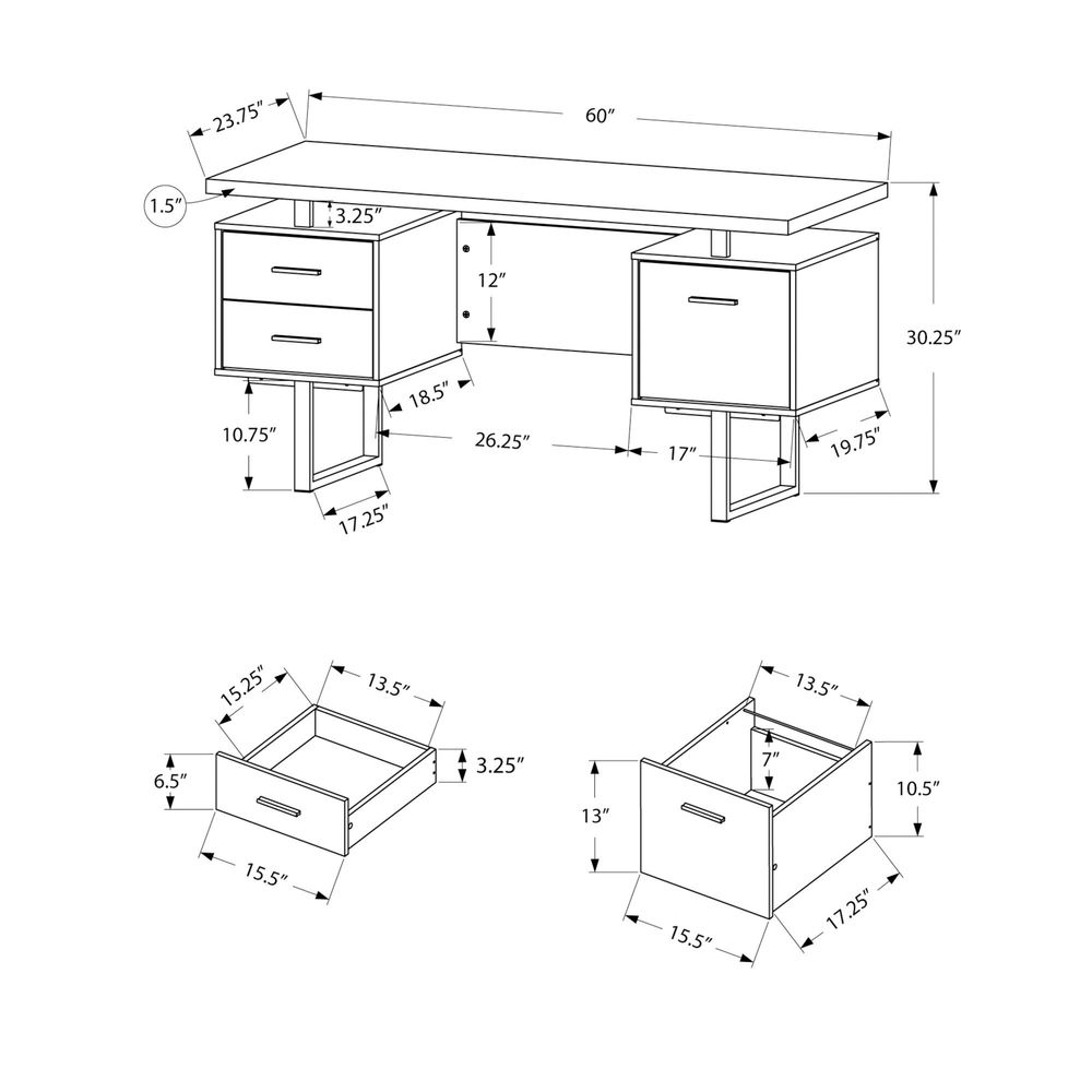 I 7625 Computer Desk, Home Off - Work Desk Home Setup 评论和价格