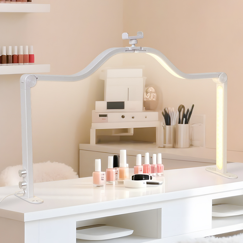 48W Half Moon Nail Lamp Double - Desk Setup Light 评论和价格