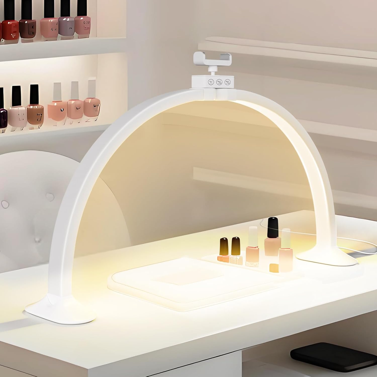 Half Moon Light U-Shaped Nail  - Desk Setup Light 评论和价格