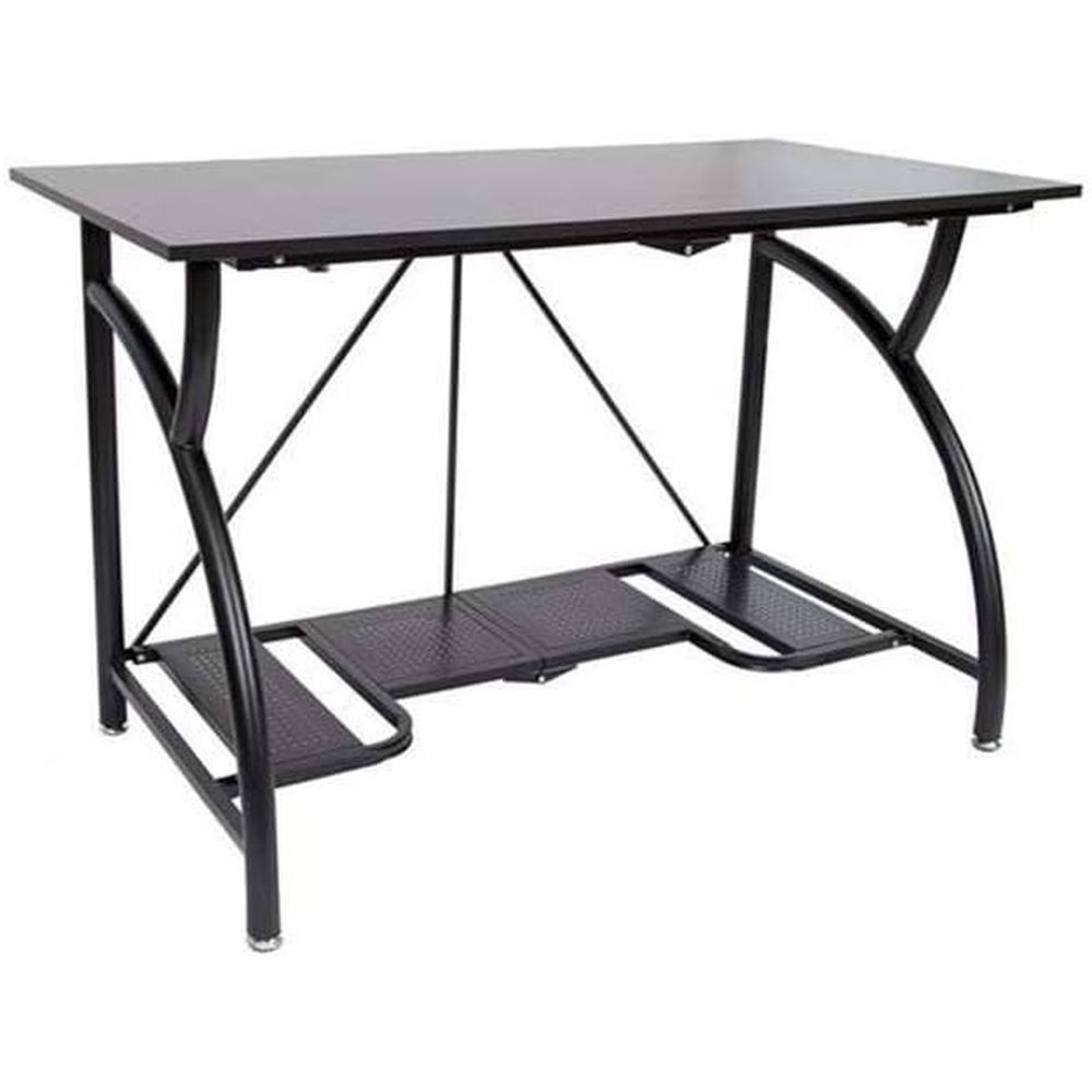 Space-Saving Folding Desk for  - Desk Setup Monitor And Laptop 评论和价格
