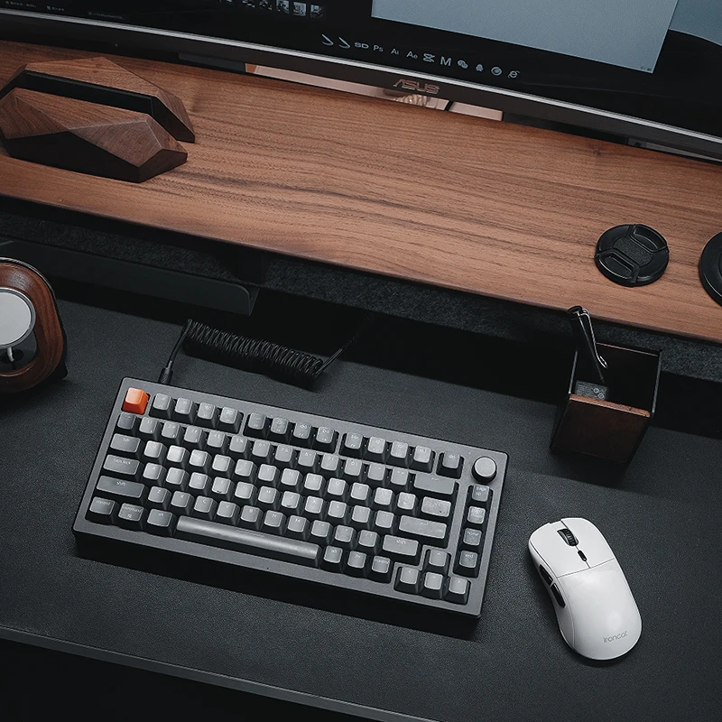 Solid Walnut Monitor Stand-Erg - Desk Setup Workspace 评论和价格