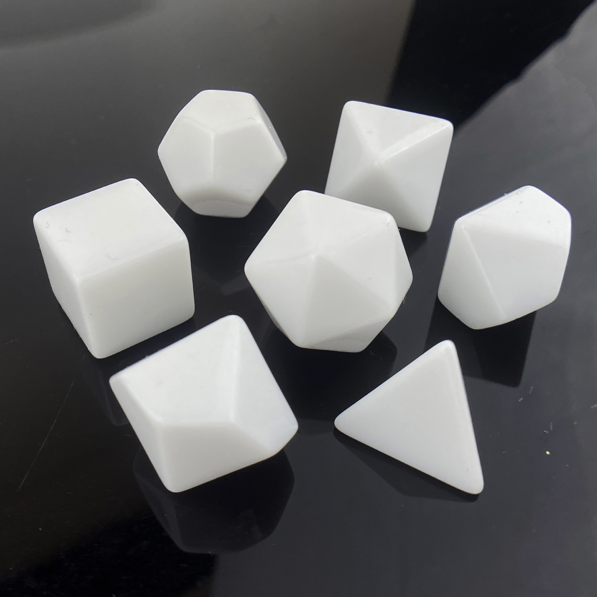 7 Pcs Set of Black White Blank - Desk Setup Black 评论和价格