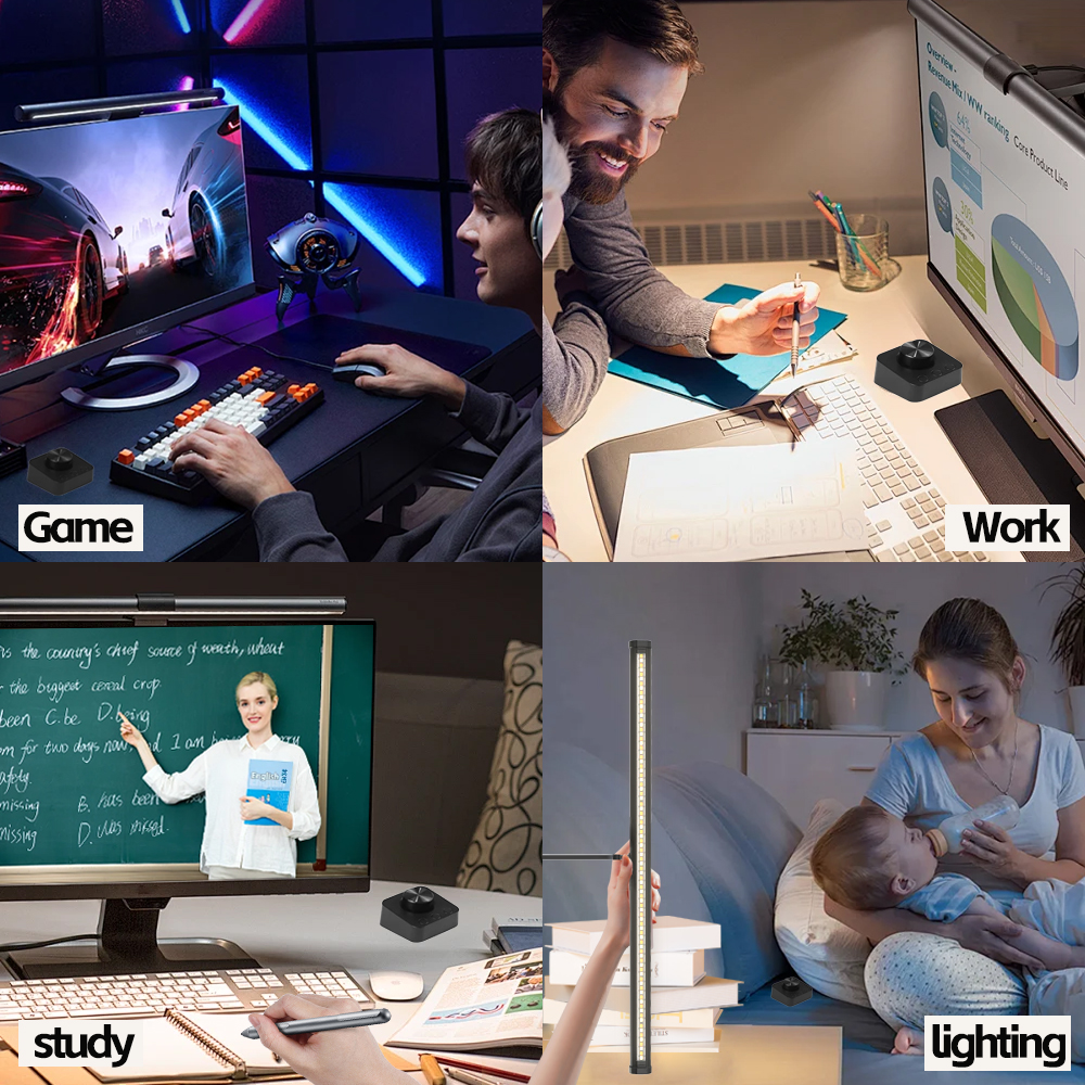 LED Eye-Care Desk Lamp Led Mon - Desk Setup Computer 评论和价格